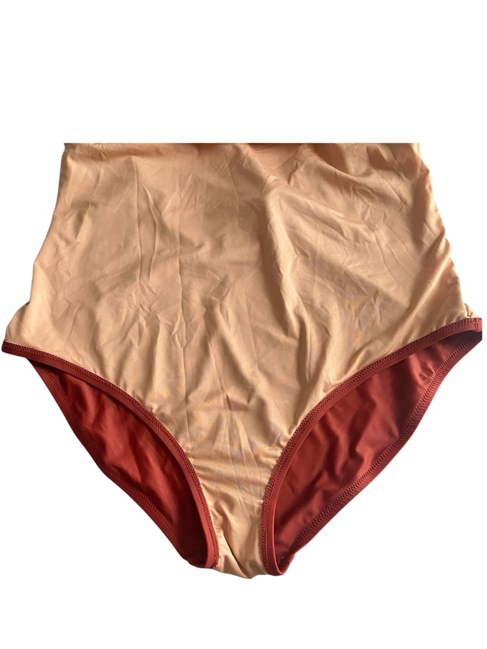 J.Crew DD Plunge Cross-Back One-Piece Swimsuit in Rust Women’s Size 14 - Picture 7 of 9